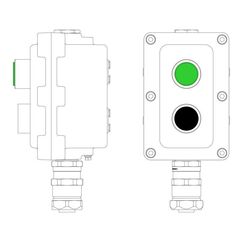 Пост управления взрывонепроницаемый из алюминия LCSD-02-B-MB-L1G(220)x1-P1B(11)x1-PBMB-ANP15BMB DKC LCSD21000085 • Купить по низкой цене в интернет-магазине СМЭК