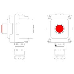 Пост управления взрывонепроницаемый из алюминия LCSD-01-B-MC-L1R(220)x1-PCMB-KAEPM3MHK-20 DKC LCSD21000050 • Купить по низкой цене в интернет-магазине СМЭК