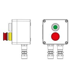 Пост управления взрывозащищенный из полиэстера CPE-P-03-(1xP1G(11)-1xP3E(11))-2xKA2MHK(C)1Ex d e IIC Т5 Gb / Ex tb IIIC T95град.C DbIP66/КЗ DKC 2231.0 • Купить по низкой цене в интернет-магазине СМЭК