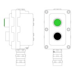Пост управления взрывонепроницаемый из алюминия LCSD-02-B-MB-L1G(220)x1-P1B(11)x1-PBMB-KA2MHK DKC LCSD21000061 • Купить по низкой цене в интернет-магазине СМЭК
