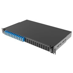 Полка оптическая выдвижная 1U с адатерами 12 х duplex SC OS2 в комплекте с лицевой панелью пигтейлами сплайс-кассет(ой/ами) и гильзами КДЗС DKC RNFP9D • Купить по низкой цене в интернет-магазине СМЭК