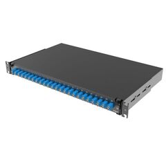 Полка оптическая выдвижная 1U с адатерами 24 х duplex LC OS2 в комплекте с лицевой панелью пигтейлами сплайс-кассет(ой/ами) и гильзами КДЗС DKC RNFP9D • Купить по низкой цене в интернет-магазине СМЭК