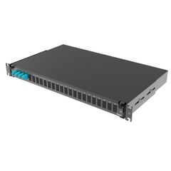 Полка оптическая выдвижная 1U с адатерами 4 х duplex LC ОМ3 в комплекте с лицевой панелью пигтейлами сплайс-кассет(ой/ами) и гильзами КДЗС DKC RNFP53D • Купить по низкой цене в интернет-магазине СМЭК