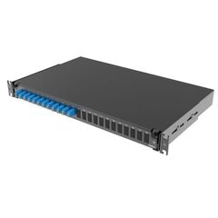 Полка оптическая выдвижная 1U с адатерами 12 х duplex LC OS2 в комплекте с лицевой панелью пигтейлами сплайс-кассет(ой/ами) и гильзами КДЗС DKC RNFP9D • Купить по низкой цене в интернет-магазине СМЭК