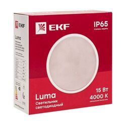 Светильник светодиодный ЖКХ круг ДПО-2003 15Вт 4000К IP65 PROxima EKF BKL-2003-R-15-4000 • Купить по низкой цене в интернет-магазине СМЭК