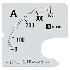 Шкала сменная для A721 300/5А-1.5 PROxima EKF s-a721-300 • Купить по низкой цене в интернет-магазине СМЭК