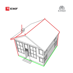Комплект молниезащиты частного дома габ. 8х8м PROxima EKF lp-8x8 • Купить по низкой цене в интернет-магазине СМЭК