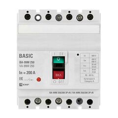 Выключатель автоматический 4п (3P+N) 250/200А 35кА ВА-99М PROxima EKF mccb99-250-200m-4P • Купить по низкой цене в интернет-магазине СМЭК
