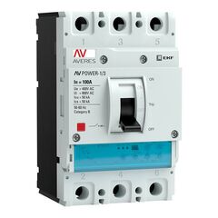 Выключатель автоматический 3п 100А 50кА AV POWER-1/3 ETU2.2 AVERES EKF mccb-13-100-2.2-av • Купить по низкой цене в интернет-магазине СМЭК
