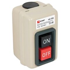 Выключатель кнопочный с блокировкой ВКИ-216 3п 10А IP40  PROxima EKF vki-216 • Купить по низкой цене в интернет-магазине СМЭК