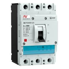 Выключатель автоматический 3п 250А 50кА AV POWER-2/3 ETU2.2 AVERES EKF mccb-23-250-2.2-av • Купить по низкой цене в интернет-магазине СМЭК