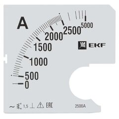 Шкала сменная для A961 2500/5А-1.5 PROxima EKF s-a961-2500 • Купить по низкой цене в интернет-магазине СМЭК