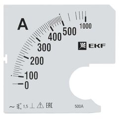 Шкала сменная для A961 500/5А-1.5 PROxima EKF s-a961-500 • Купить по низкой цене в интернет-магазине СМЭК