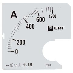 Шкала сменная для A961 600/5А-1.5 PROxima EKF s-a961-600 • Купить по низкой цене в интернет-магазине СМЭК