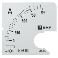 Шкала сменная для A961 750/5А-1.5 PROxima EKF s-a961-750 • Купить по низкой цене в интернет-магазине СМЭК
