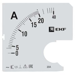 Шкала сменная для A961 20/5А-1.5 PROxima EKF s-a961-20 • Купить по низкой цене в интернет-магазине СМЭК