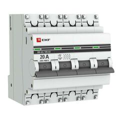 Выключатель нагрузки 4п 20А ВН-63 PROxima EKF SL63-4-20-pro • Купить по низкой цене в интернет-магазине СМЭК