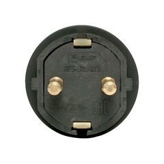 Вилка угловая 16А 2P+PE 230В IP44 с кольцом каучук Basic EKF RPS-017-16-230-44 • Купить по низкой цене в интернет-магазине СМЭК