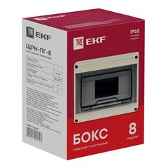 Щит ЩРН-ПГ-8 IP65 EKF Pb65-n-pg-8 • Купить по низкой цене в интернет-магазине СМЭК