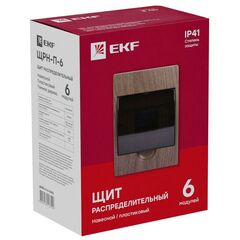 Щит ЩРН-П-6 IP41 темное дерево PROxima EKF pb40-n-6-dark • Купить по низкой цене в интернет-магазине СМЭК