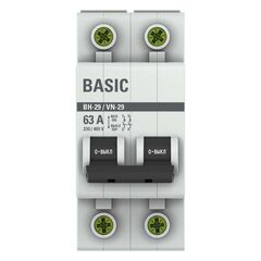 Выключатель нагрузки 2п 63А ВН-29 Basic EKF SL29-2-63-bas • Купить по низкой цене в интернет-магазине СМЭК