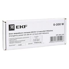 Блок аварийного питания 200Вт 1.5 часа PROxima EKF EPK-200-1.5H • Купить по низкой цене в интернет-магазине СМЭК