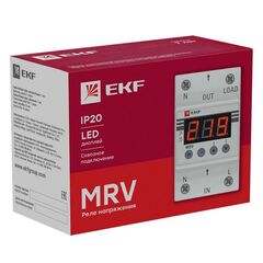Реле напряжения с дисплеем MRV 25А PROxima EKF MRV-25A • Купить по низкой цене в интернет-магазине СМЭК