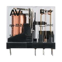 Реле промежуточное РП slim 22/2 5А 24В DC AVERES EKF rps-22-2-24DC • Купить по низкой цене в интернет-магазине СМЭК