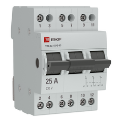 Переключатель трехпозиционный ТПС-63 3P 25А PROxima EKF TPS325 • Купить по низкой цене в интернет-магазине СМЭК