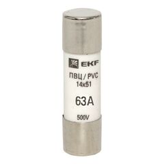 Вставка плавкая цилиндрическая ПВЦ 14х51 63А EKF pvc-14x51-63 • Купить по низкой цене в интернет-магазине СМЭК