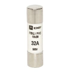 Вставка плавкая цилиндрическая ПВЦ 10х38 32А EKF pvc-10x38-32 • Купить по низкой цене в интернет-магазине СМЭК
