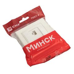 Розетка компьютерная 2-м СП Минск RJ45 бел. EKF ERK02-035-10 • Купить по низкой цене в интернет-магазине СМЭК