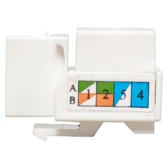 Модуль Keystone RJ45 кат.5E неэкранир. 110 IDC 90град. бел. TERACOM PRO EKF TRP-KSTN-90D-5EUTP-WH • Купить по низкой цене в интернет-магазине СМЭК