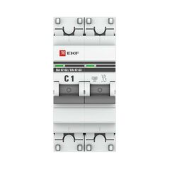 Выключатель автоматический модульный 2п C 1А 4.5кА ВА 47-63 PROxima EKF mcb4763-2-01C-pro • Купить по низкой цене в интернет-магазине СМЭК