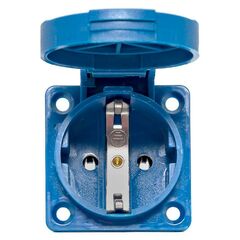 Розетка панельная 112 скрытая 2P+PЕ 16А 220В IP44 с защ. крышкой  EKF ps-112-16-220 • Купить по низкой цене в интернет-магазине СМЭК