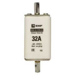 Вставка плавкая ППН-33 160/32А габарит 00 PROxima EKF fus-33/160/32 • Купить по низкой цене в интернет-магазине СМЭК