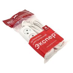 Удлинитель 4х5м без заземл. 10А IP20 Эксперт 2.2кВт ПВС 2х0.75 PROxima EKF UBA10-275-4-05 • Купить по низкой цене в интернет-магазине СМЭК