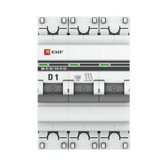 Выключатель автоматический модульный 3п D 1А 4.5кА ВА 47-63 PROxima EKF mcb4763-3-01D-pro • Купить по низкой цене в интернет-магазине СМЭК