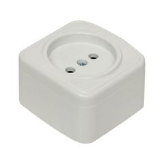 Розетка 1-м ОП Минск 10А IP20 без заземл. бел. Basic EKF EGR10-022-10 • Купить по низкой цене в интернет-магазине СМЭК