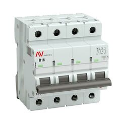 Выключатель автоматический модульный 4п D 16А 10кА AV-10 AVERES EKF mcb10-4-16D-av • Купить по низкой цене в интернет-магазине СМЭК