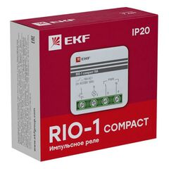 Реле импульсное RIO-1 compact 10А PROxima EKF rio-1k-10 • Купить по низкой цене в интернет-магазине СМЭК
