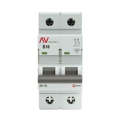 Выключатель автоматический модульный 2п B 10А 10кА AV-10 AVERES EKF mcb10-2-10B-av • Купить по низкой цене в интернет-магазине СМЭК