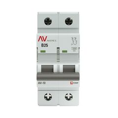 Выключатель автоматический модульный 2п B 25А 10кА AV-10 AVERES EKF mcb10-2-25B-av • Купить по низкой цене в интернет-магазине СМЭК