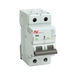Выключатель автоматический модульный 2п B 32А 6кА AV-6 AVERES EKF mcb6-2-32B-av • Купить по низкой цене в интернет-магазине СМЭК