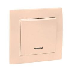 Выключатель 1-кл. СП Валенсия 10А IP20 с индикатором крем. PROxima EKF EWV10-121-20 • Купить по низкой цене в интернет-магазине СМЭК