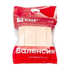 Выключатель 2-кл. СП Валенсия 10А IP20 крем. PROxima EKF EWV10-023-20 • Купить по низкой цене в интернет-магазине СМЭК