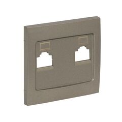 Панель лицевая Валенсия для розетки 2-м RJ-45 кашемир PROxima EKF ESK02-L-035-40 • Купить по низкой цене в интернет-магазине СМЭК