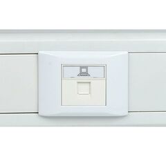 Розетка компьютерная 2мод. RJ45 кат.5E EKF E2MK015E-135-10 • Купить по низкой цене в интернет-магазине СМЭК