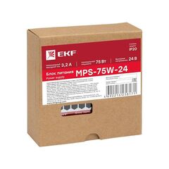 Блок питания 24В MPS-75W-24 PROxima EKF mps-75w-24 • Купить по низкой цене в интернет-магазине СМЭК