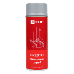 Спрей цинковый "Presto" 400мл EKF lp-zinc • Купить по низкой цене в интернет-магазине СМЭК